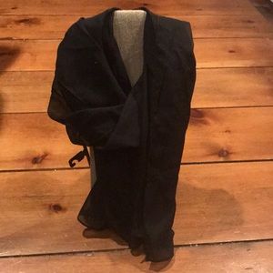 Black Polyester Scarf/Wrap